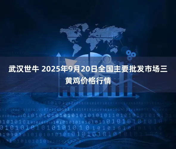 武汉世牛 2025年9月20日全国主要批发市场三黄鸡价格行情