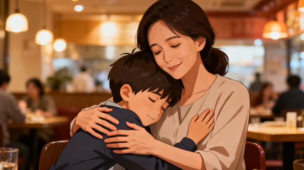 万生优配 重庆一男孩饭店吃饭，发现陌生女子和去世母亲很像，走过去说：我妈妈去世了，能抱一下我吗？